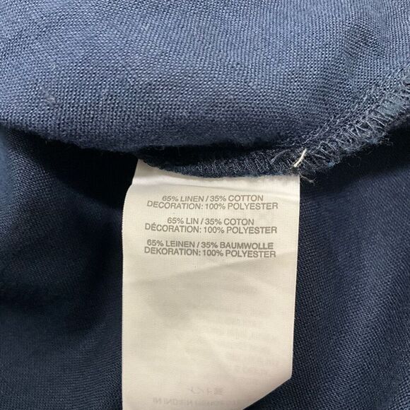 J. CREW Linen Blend Long Sleeve Boho Blouse - Picture 6 of 6